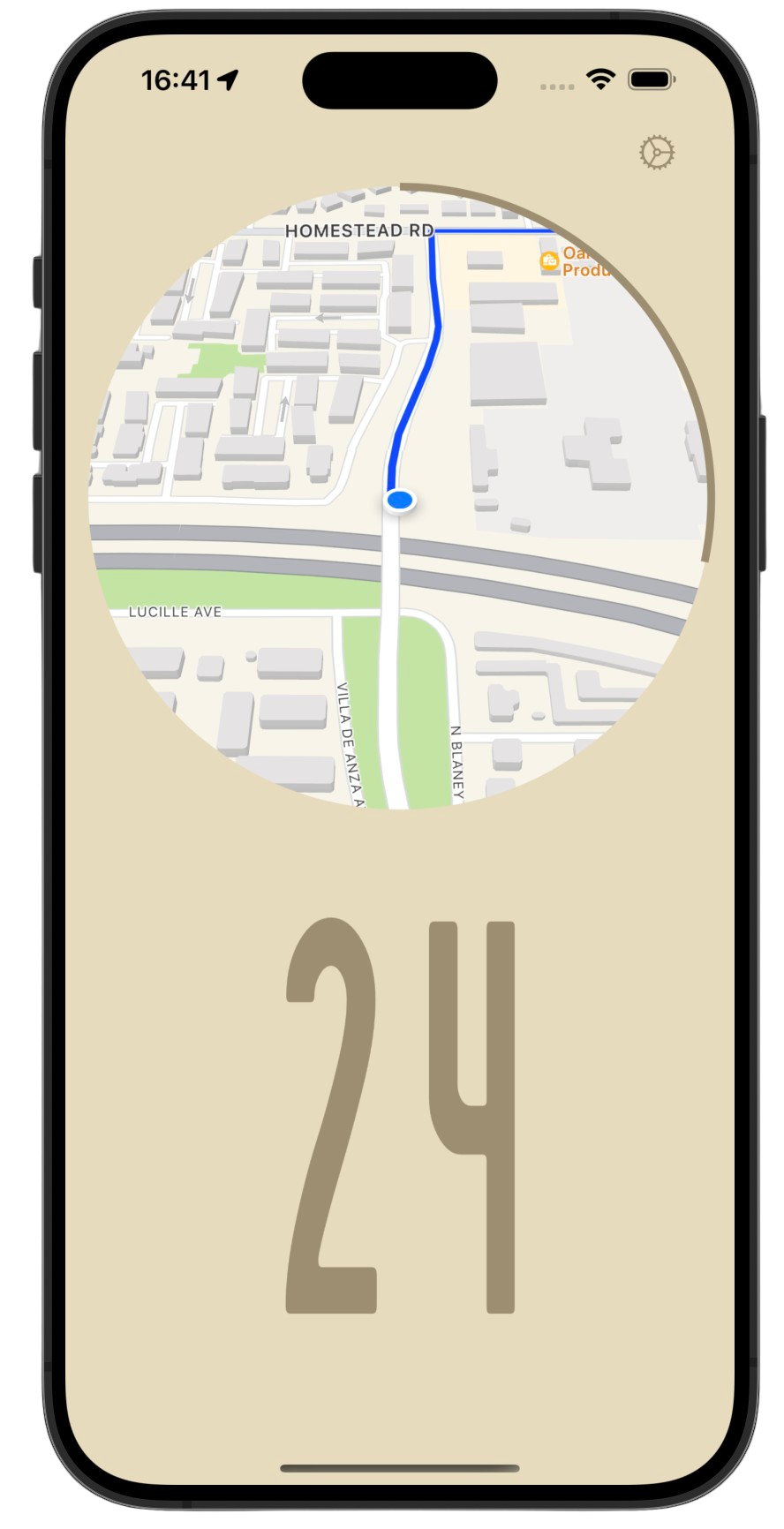 Bikeometer bike speed app screenshot